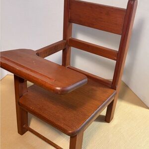 Doll’s Vintage Writing Desk With Attached Seat